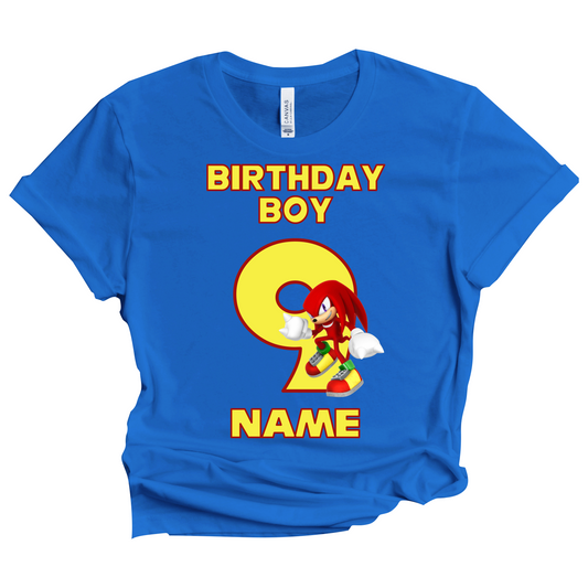 Sonic knuckles Birthday Custom T-shirt Matching All Family Set 6