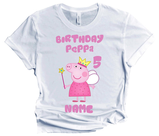 Birthday Kids Tshirt Boy Girl Tees Matching Family Customize Shirts Birthday Girl Party Gathering Custom Name Age Personalized Birthday Shirts All Family Baby Girl