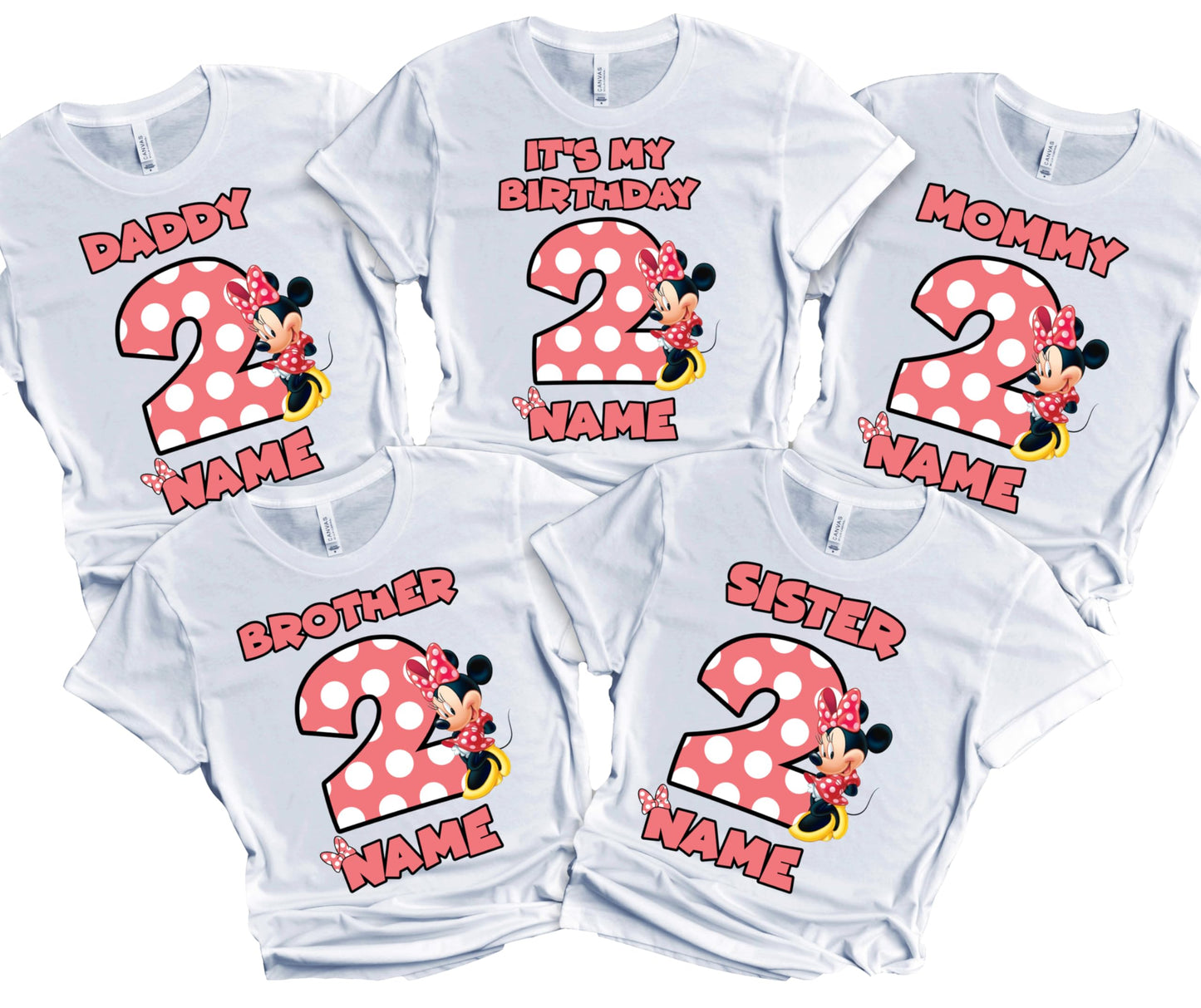 Birthday Kids Tshirt Mouse Boy Girl Tees Matching Family Customize Shirts Birthday Girl Party Gathering Custom Name Age Personalized Birthday Shirts All Family Baby Girl