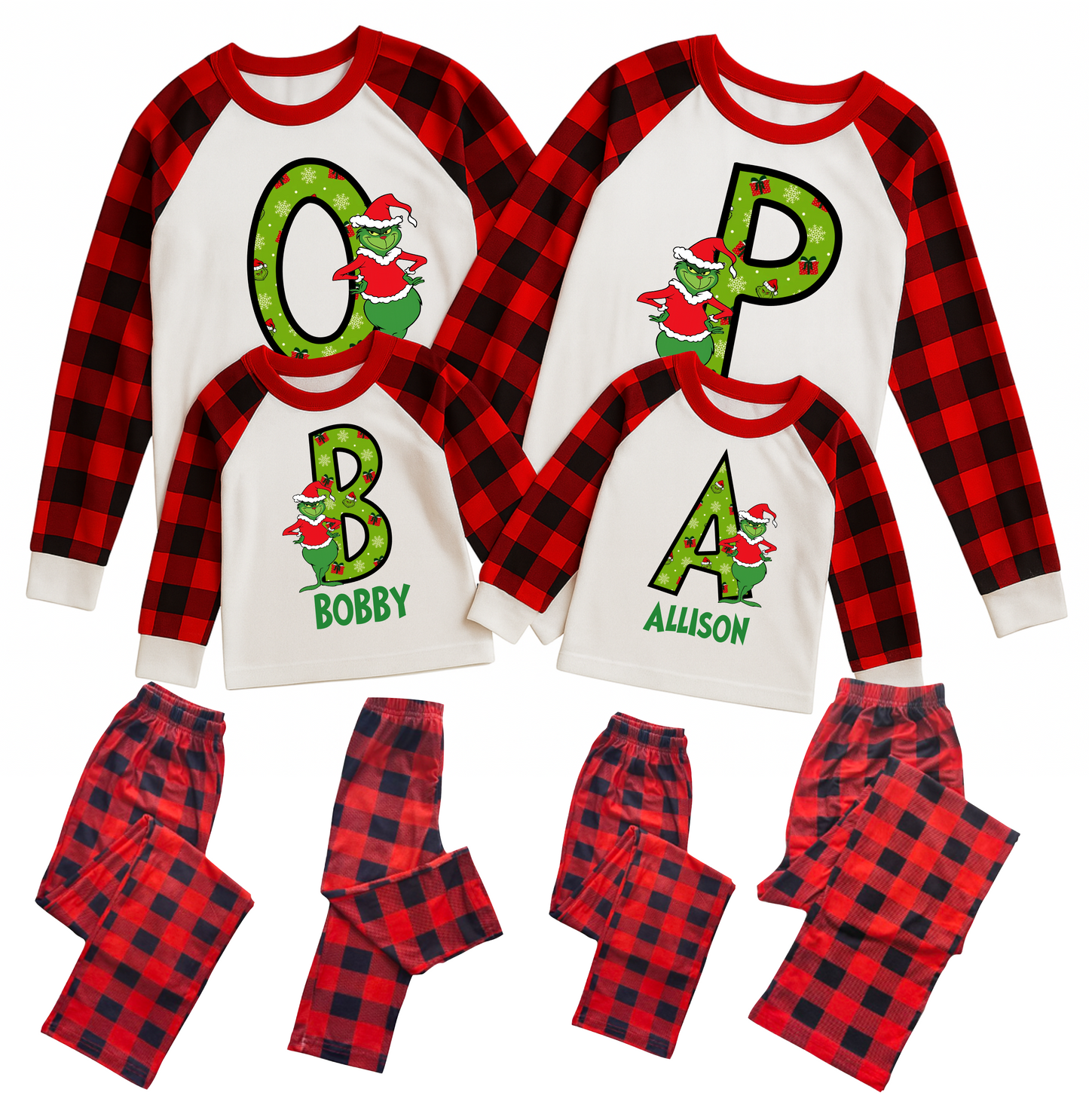 Custom Christmas Pajamas Family Set 21