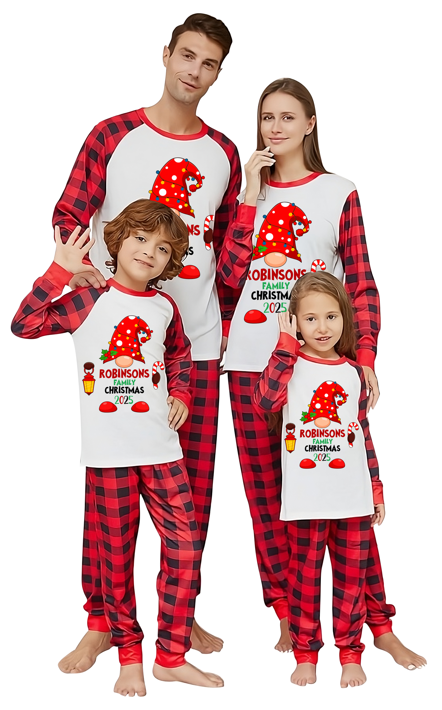 Custom Christmas Pajamas Family Set 3