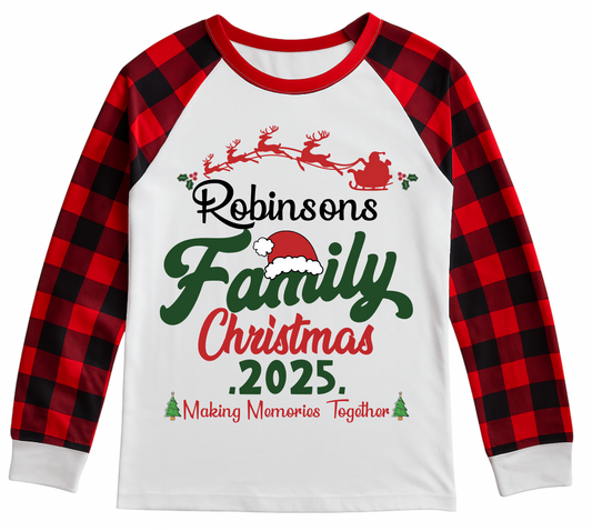 Custom Christmas Pajamas Family Set 10