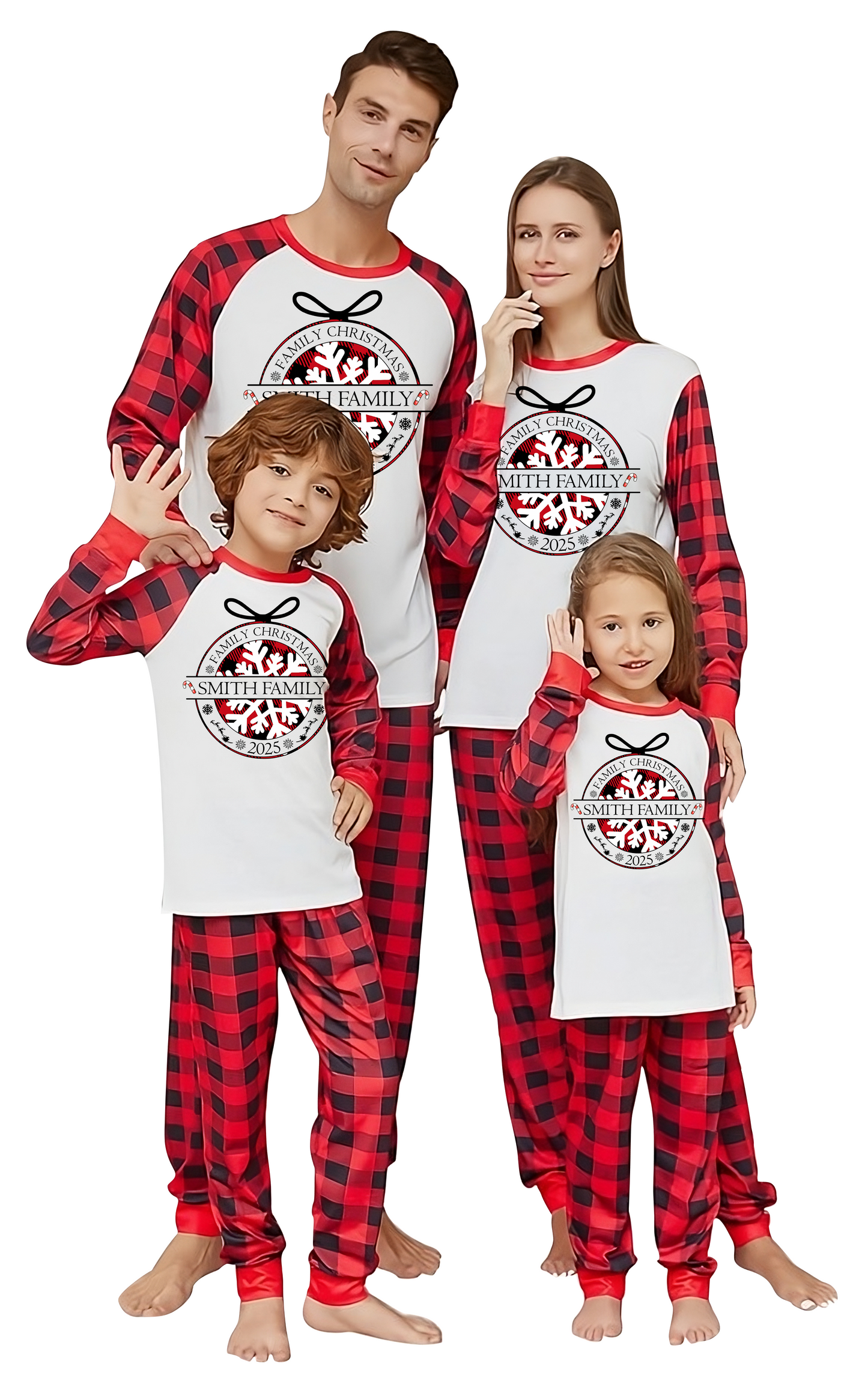 Custom Christmas Pajamas Family Set 16
