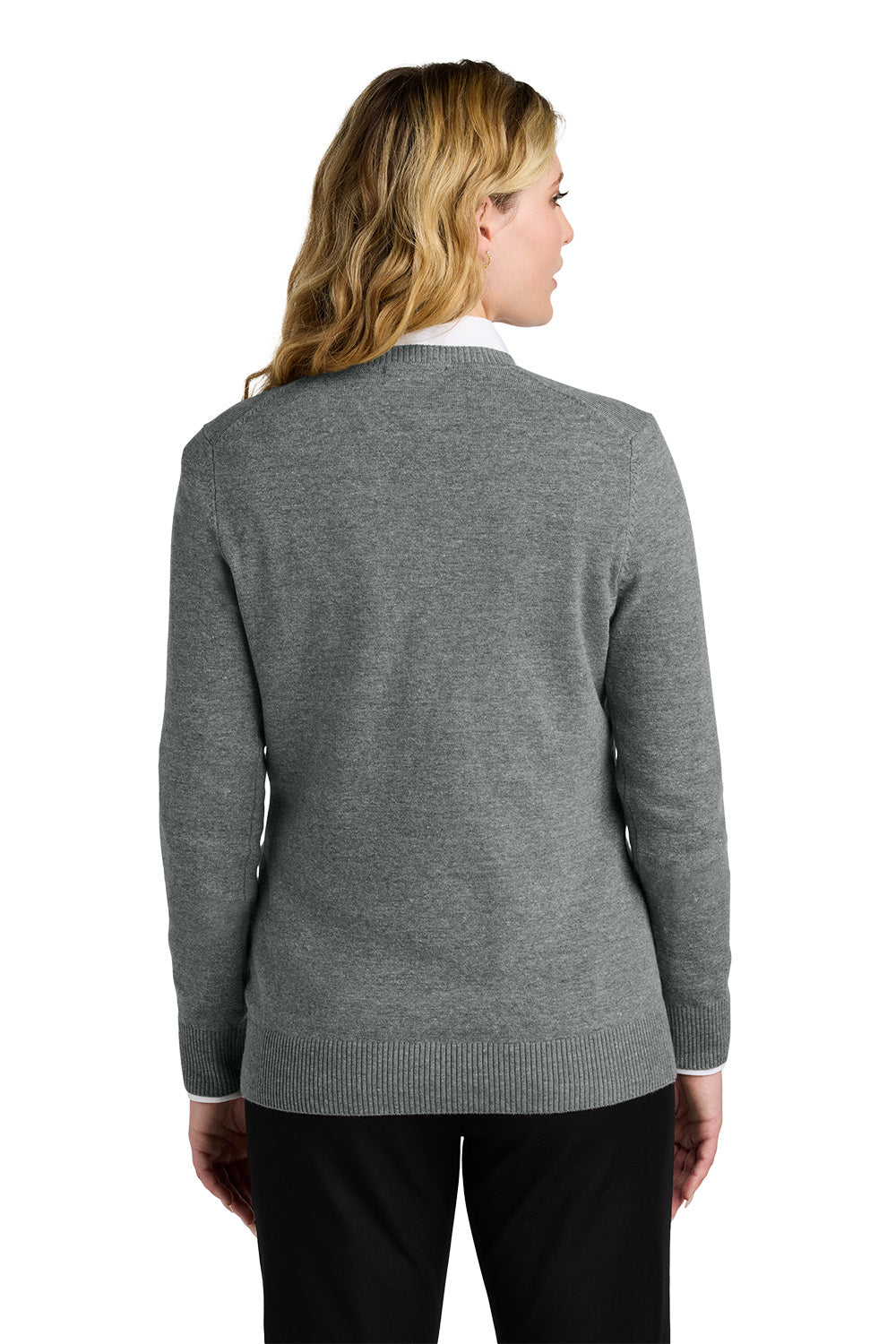 TEEL Embroidered Women’s Easy Care V-Neck Sweater