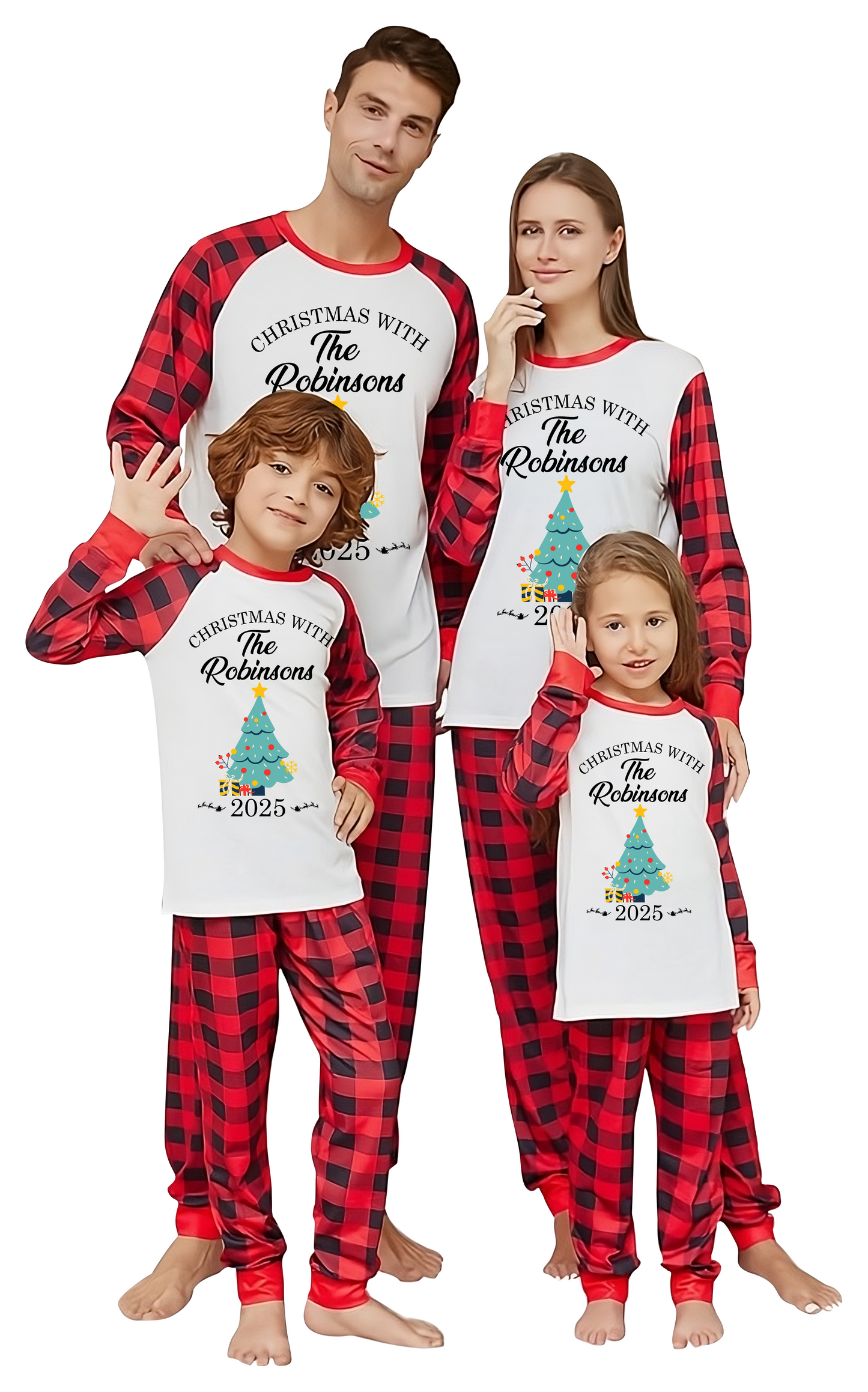Custom Christmas Pajamas Family Set 23