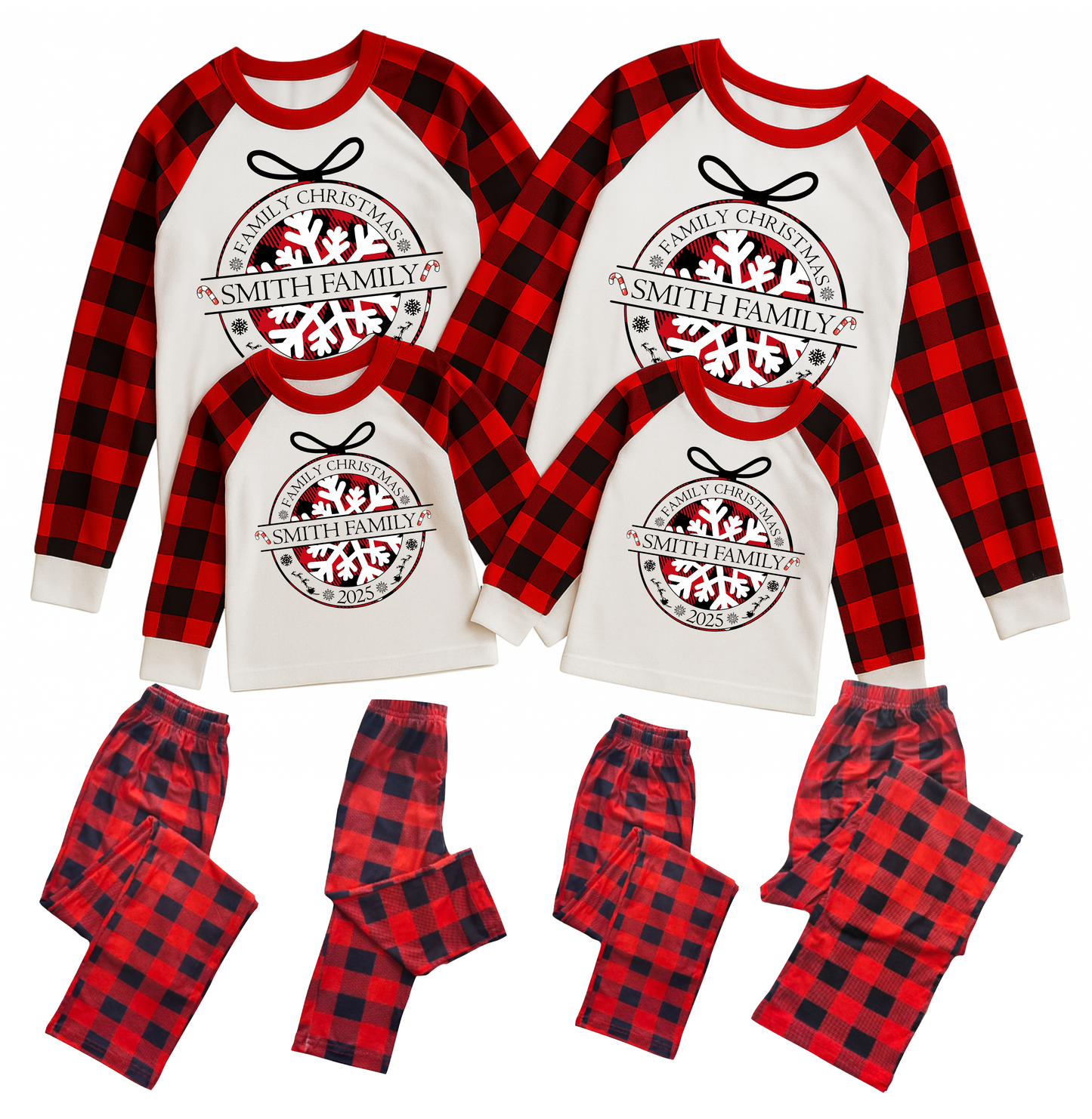 Custom Christmas Pajamas Family Set 16