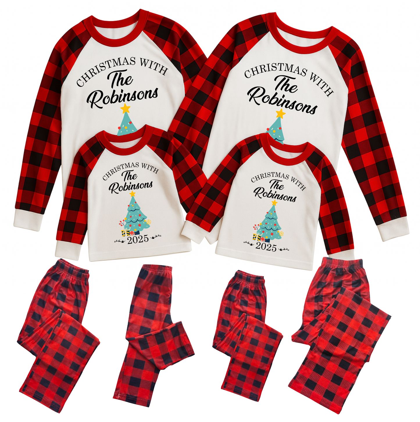 Custom Christmas Pajamas Family Set 23