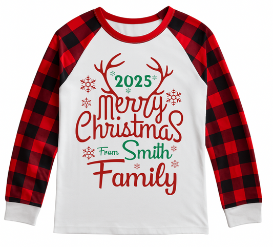 Custom Christmas Pajamas Family Set 13
