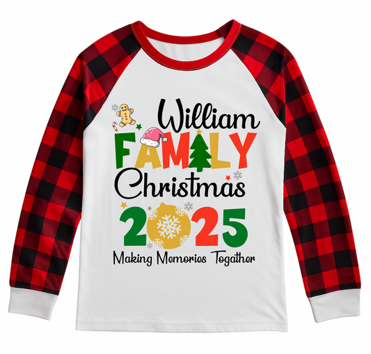 Custom Christmas Pajamas Family Set 6