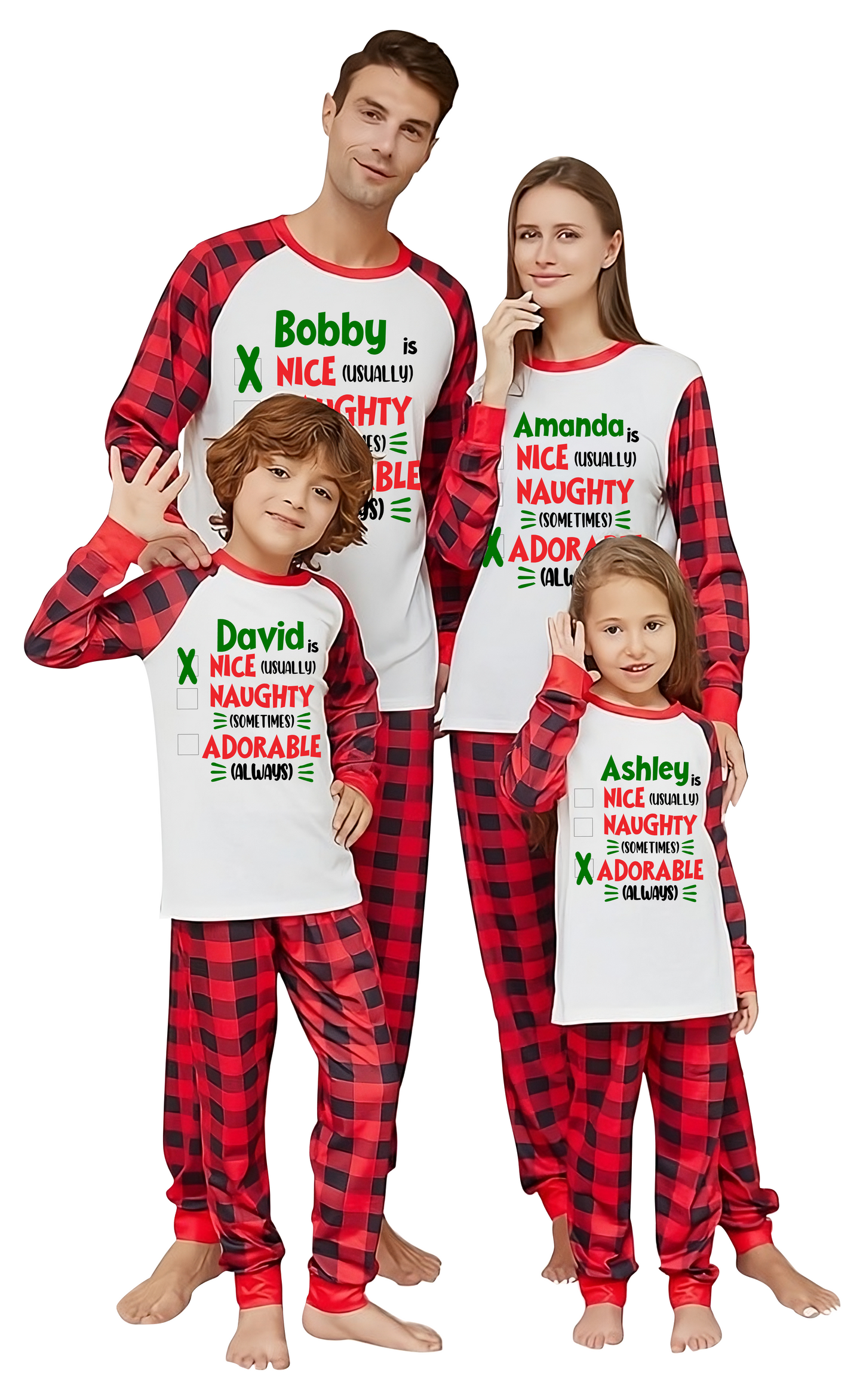 Custom Christmas Pajamas Family Set 8