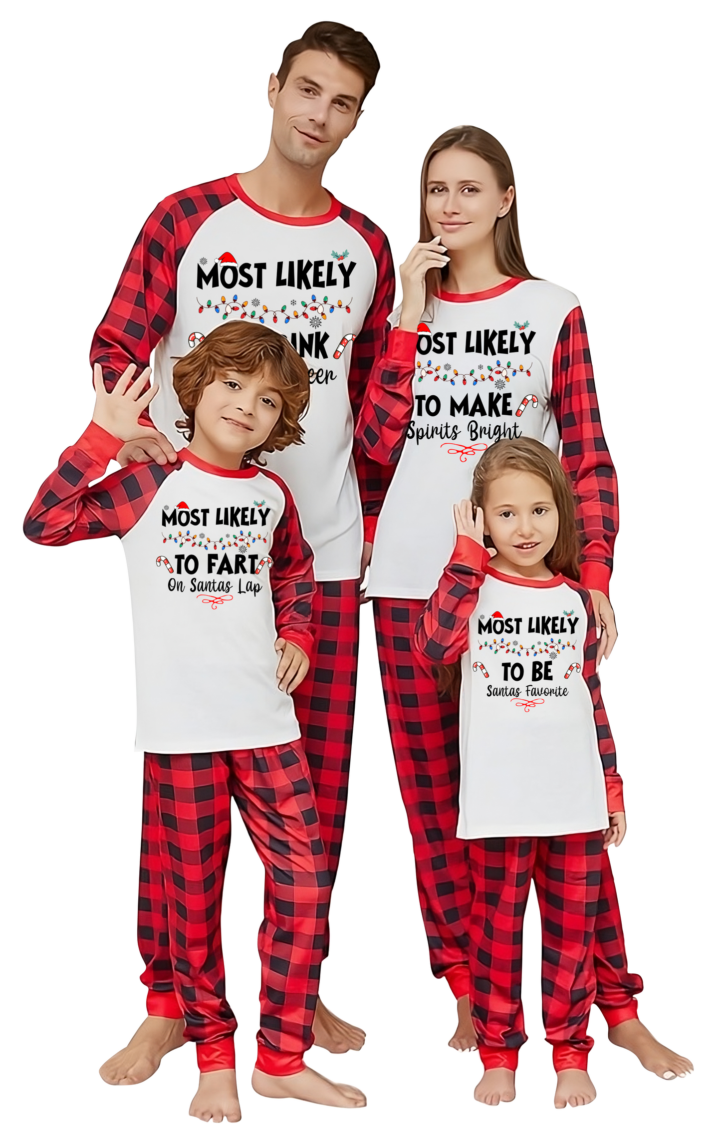 Custom Christmas Pajamas Family Set 5