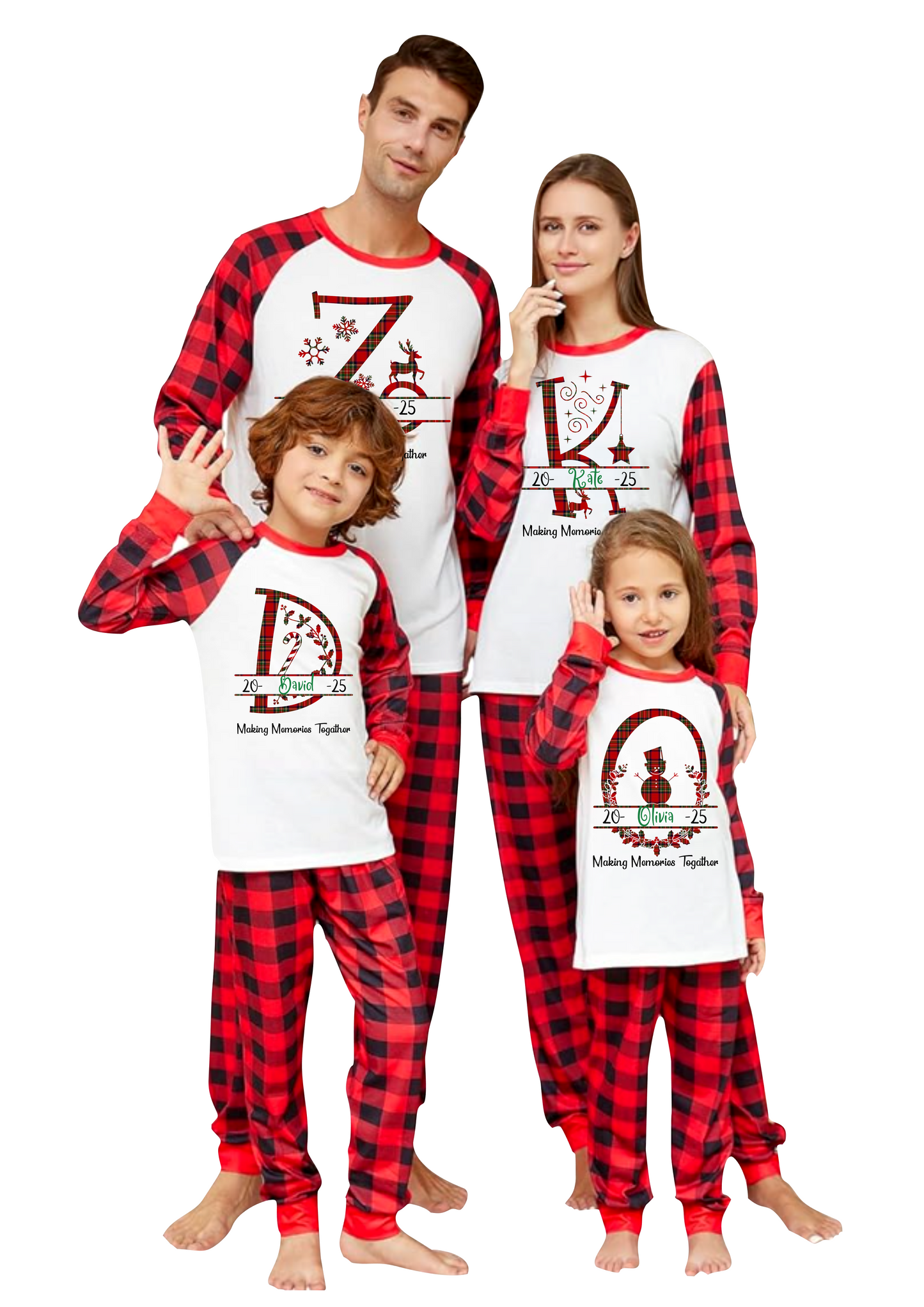 Custom Christmas Pajamas Family Set 22
