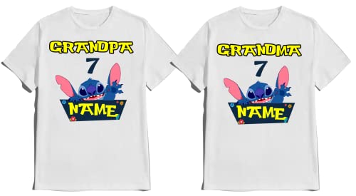 Stitch/Birthday Shirt Boy Lilo/Birthday Girl Matching Family Tees Custom Shirts Kids Party T-shirts