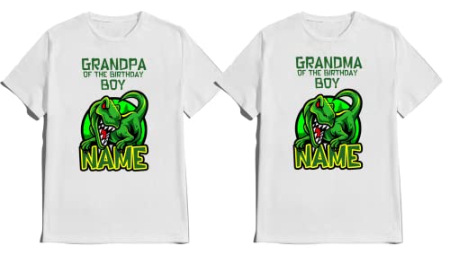 Dinosaur Birthday Boy Shirt Dino SHIRTS Girl Family Matching T-shirts Dinosaurs Tee Custom Tshirt Name Age Kids Party Tees