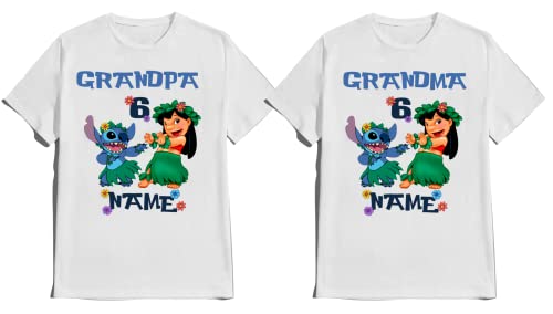 Stitch/Birthday Shirt Boy Lilo/Birthday Girl Matching Family Tees Custom Shirts Party T-shirts