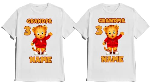 Birthday Shirt Boy Girl Custom Tiger Kids Party Tees Personalized Family Matching T-shirt