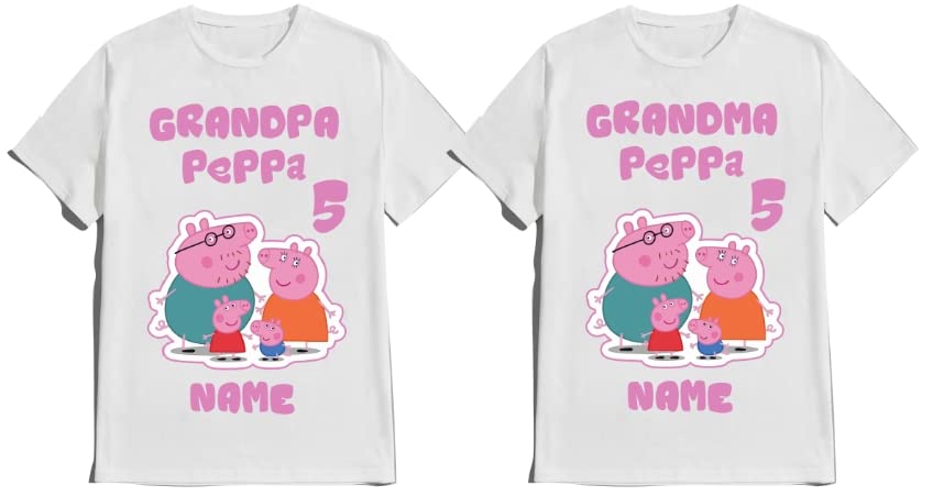 Piggy Birthday Boy pep Birthday Girl Shirt Matching Family Pepa Custom Tees Pig