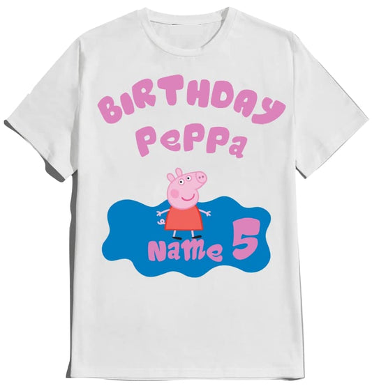 Birthday Girl Piggy Shirt Matching Pepa Family Custom Tees Birthday Boy