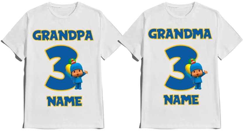 Pocoya Birthday Shirt Boy Girl Family T-shirts Matching Custom Tees