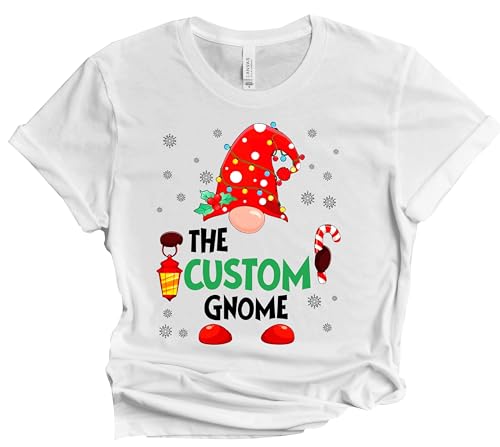 Christmas Matching Shirts For All The Family Custom Gift Holidays Christmas Eve White Tshirt All Sizes Kids And Adults Personalized Customize Name Shirt