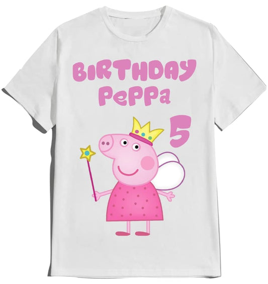 Piggy Birthday Pepa Boy pep Birthday Girl Shirt Matching Family Custom Tees Pig