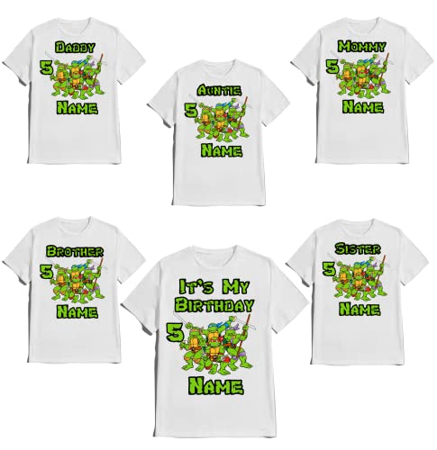 Birthday Shirt Birthday Boy Shirt Matching Family Custom T-shirts Kids Party Theme