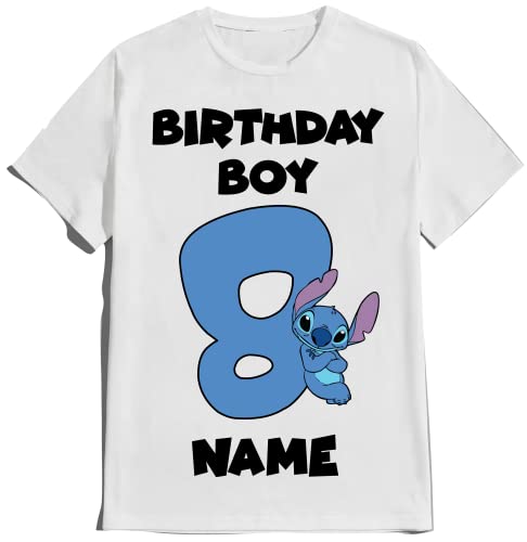 Stitch/Birthday Shirt Boy Birthday Girl Matching Family Tees Custom Shirts Party