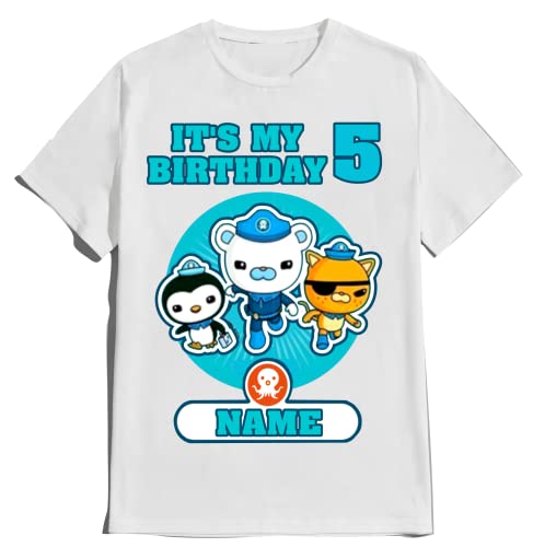 Octopod birthday shirt Captain Barnacles birthday tshirt Octopod family Matching shirts Octopod theme Kids party shirts Octopod matching shirts