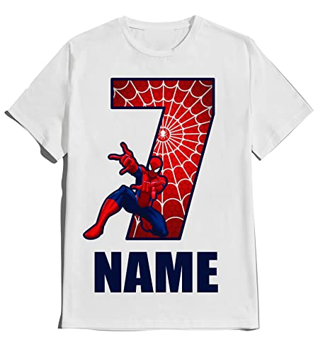 Spider Birthday Boy Shirt Family Matching Tees Superhero Shirts Super-hero tee