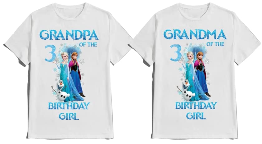 Princess Birthday Girl Shirt Elsa Custom Anna Family Olaf Matching T-shirts