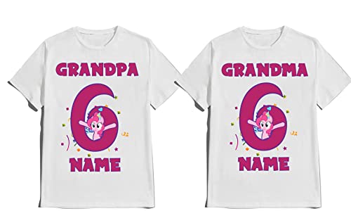 Birthday Girl Pinky Shirt Pie Customize Tees Ponny Family Matching T-Shirts