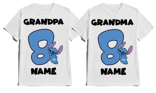 Stitch/Birthday Shirt Boy Birthday Girl Matching Family Tees Custom Shirts Party