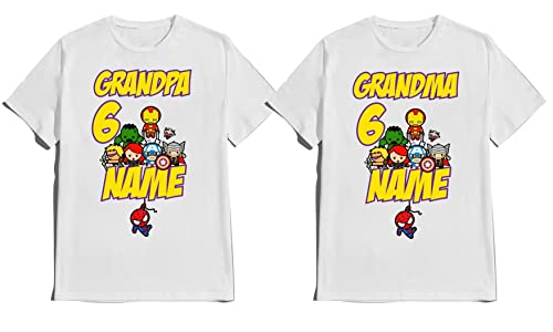 Avenger Birthday Boy BabyAvengers Shirt Customize Super Hero Tees Kids Party Family Matching Super-Hero T-shirts