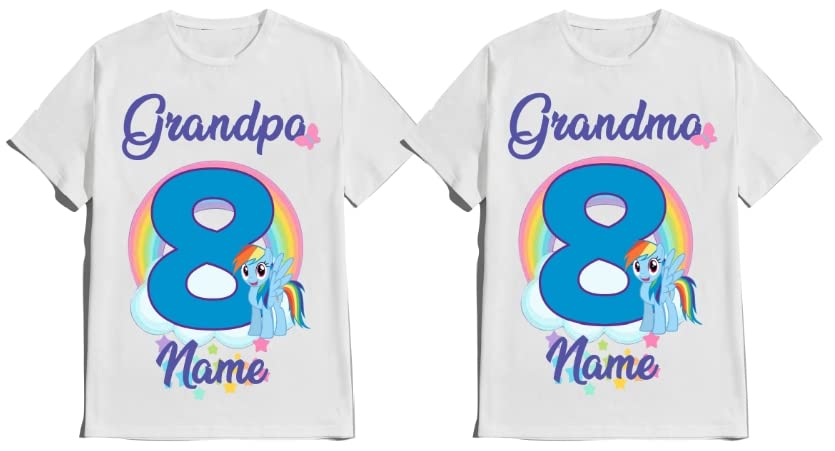 Birthday Ponny Girl Pinky Shirt Pie Tees Family Matching Pony Customize T-Shirts