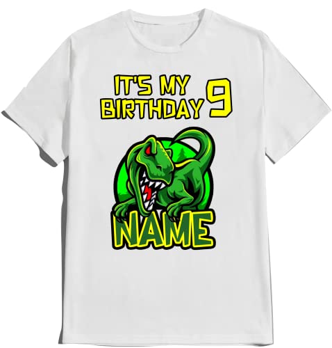 Dinosaur Birthday Boy Shirt Dino SHIRTS Girl Family Matching T-shirts Dinosaurs Tee Custom Tshirt Name Age Kids Party Tees