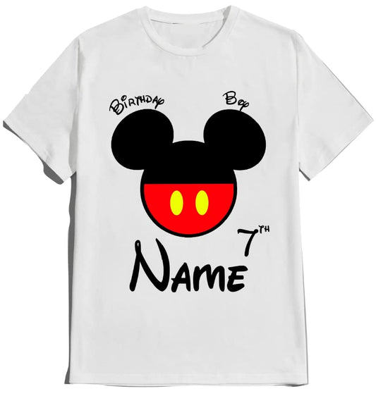 Mouse Birthday Matching Shirt Boy Girl Family Tees Custom Shirts Party