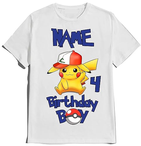 Birthday Kids Shirts Party Boy Tee Girl T-shirt Custom Matching Family T-shirts Personalized Name Age Kids Party