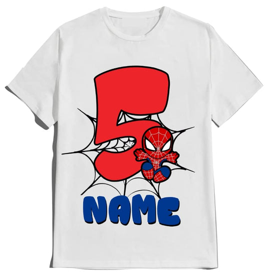 Spider Birthday Boy Spidy Spiderbaby Family Matching Tees Superhero