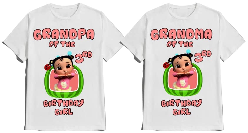 Birthday Shirt Melon Boy Girl T-shirt Customize with Name and Age Family Matching Shirts Kids party