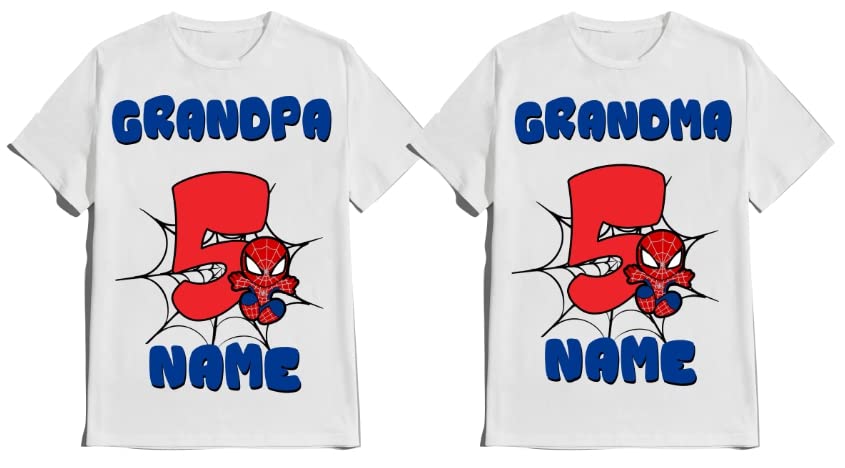 Spider Birthday Boy Spidy Spiderbaby Family Matching Tees Superhero