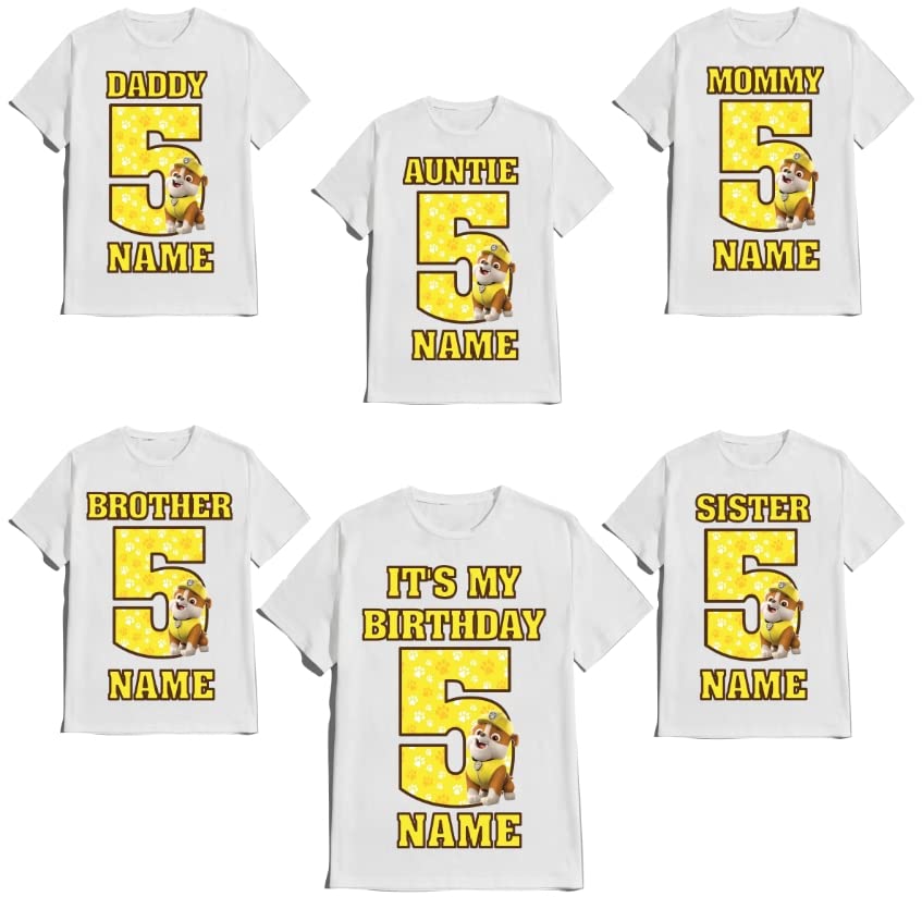 Birthday Boy Shirt Family Matching Custom Shirts Dogs