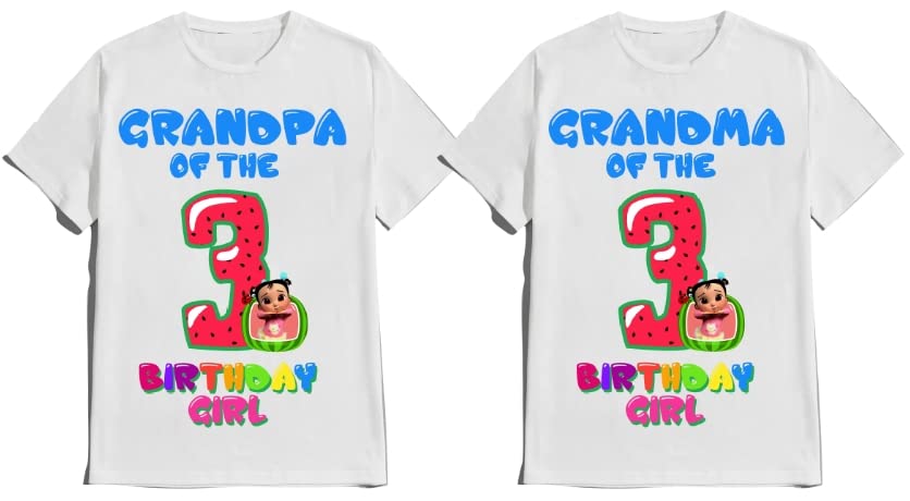 Birthday Shirt Melon Boy Girl T-shirt Family Matching Shirts Kids party Customize with Name and Age Tees
