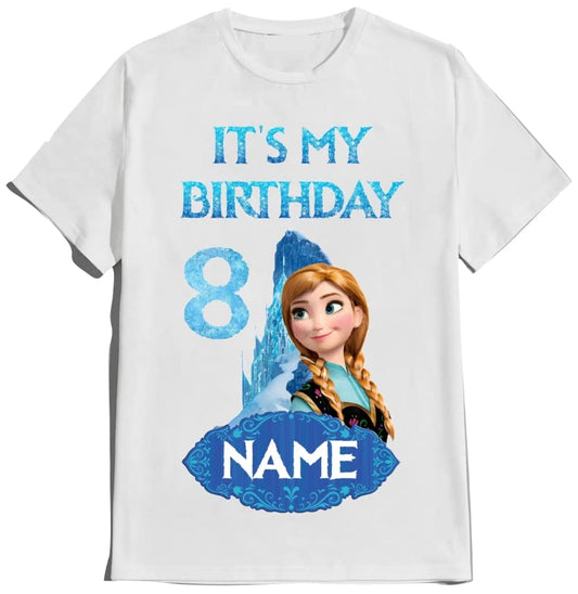 Birthday Elsa Girl Anna Shirt Family Matching T-shirts Custom