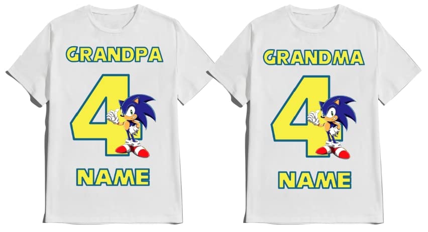 SuperHero sonic Shirt Fast Blue Hedgehog Birthday Boy/Girl Super Custom Family Matching Tees