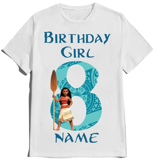 Moana Birthday Custom Shirt Family Matching T-shirt
