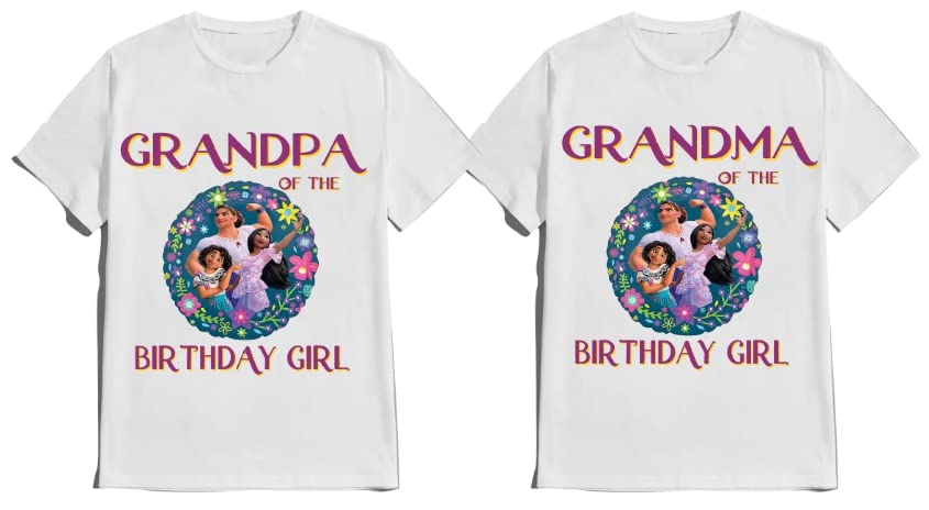 Encanto Shirt Girl Birthday Custom Name Age T-shirt Matching Family Tees