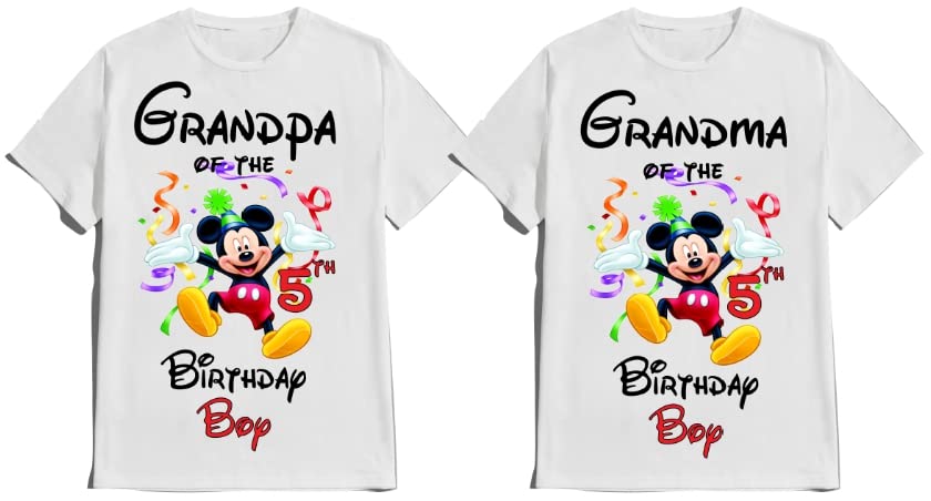 Birthday Shirt Matching Mouse Girl Boy Family Tees Customize T-Shirts