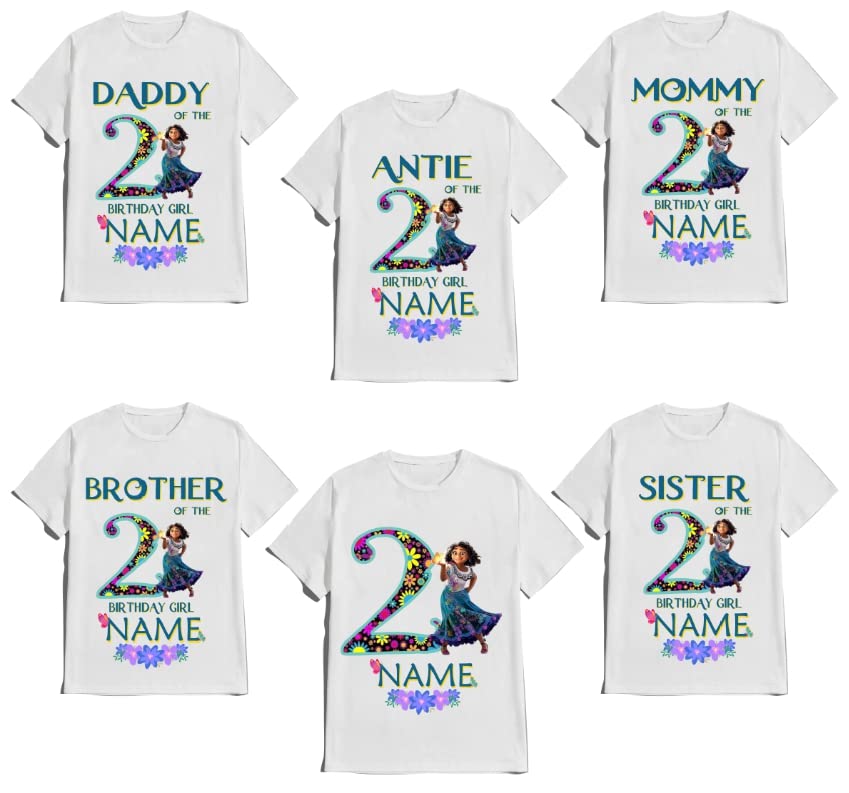 Encanto Birthday Shirt Girl Custom Family Matching Tees