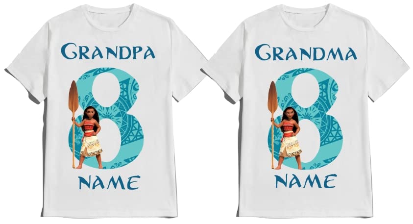 Moana Birthday Custom Shirt Family Matching T-shirt