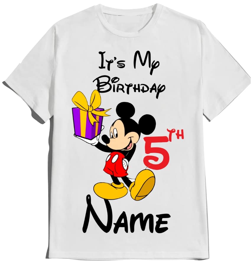 Matching Birthday Mouse Shirt Boy Girl Family Tees Customize Shirts Party